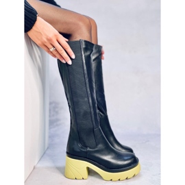 Botas con suela de color de Woods NEGRO/AZUL 2