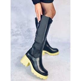 Botas con suela de color de Woods NEGRO/AZUL 4