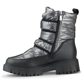 Botas de nieve de mujer cálidas Laila con velcro. negro 3