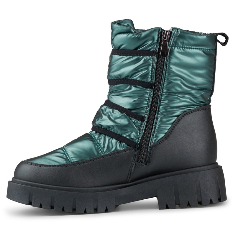 Botas de nieve de mujer cálidas Laila con velcro. negro 2