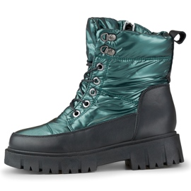 Botas de invierno gruesas y aislantes para mujer. verde 3