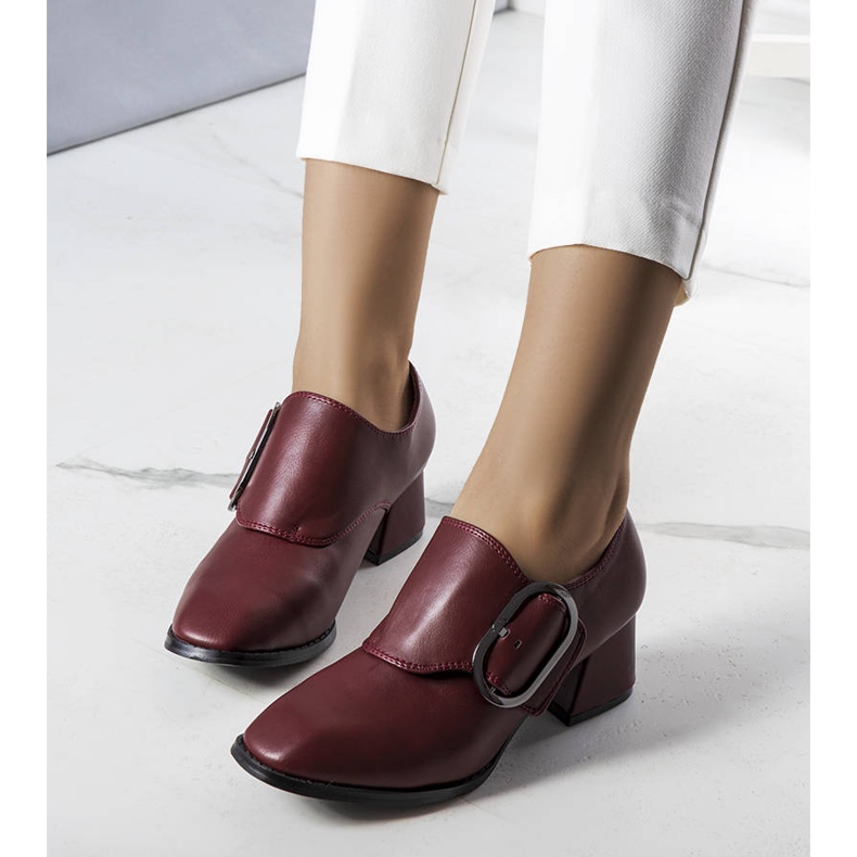 PA1 Zapatos de tacón granate de Ailani rojo 1