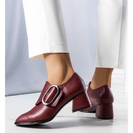 PA1 Zapatos de tacón granate de Ailani rojo 2