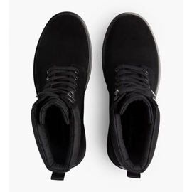 Zapatos Calvin Klein Jeans Lug Mid Laceup Boot Hike YM0YM00270 negro 2