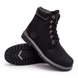 Botines con cordones para hombre Negro Memeni 5