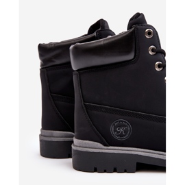 Botines con cordones para hombre Negro Memeni 2