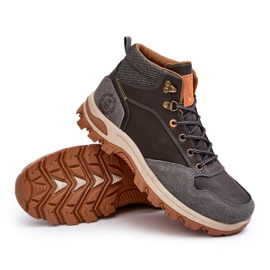 Zapatos Trekking Trapper Con Cordones Hombre Gris Salomene 5