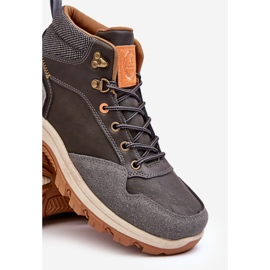 Zapatos Trekking Trapper Con Cordones Hombre Gris Salomene 3