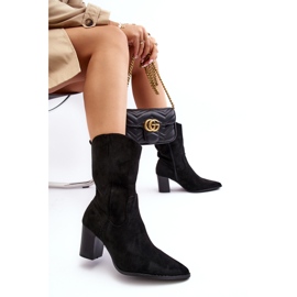 Botas Cowboy de Mujer con Tacón Alto Negro Danell 7
