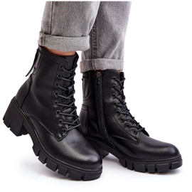 Vinceza Botas de trabajo con cremallera y aislamiento para mujer negras de Evrarda negro 11