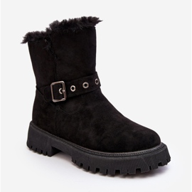Vinceza Botines Mujer Con Cremallera Pelo Negro Morcos 1