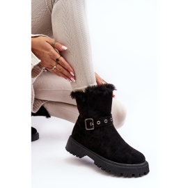 Vinceza Botines Mujer Con Cremallera Pelo Negro Morcos 8
