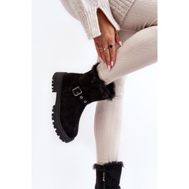 Vinceza Botines Mujer Con Cremallera Pelo Negro Morcos 6