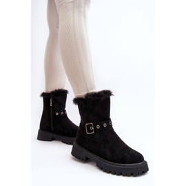 Vinceza Botines Mujer Con Cremallera Pelo Negro Morcos 5