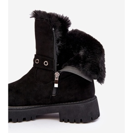 Vinceza Botines Mujer Con Cremallera Pelo Negro Morcos 2