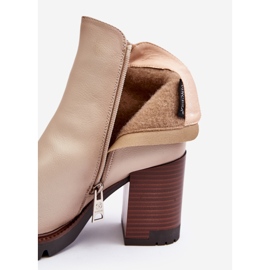 Vinceza Botines Mujer Piel Beige Brittney 2