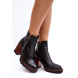 Vinceza Botines Mujer Piel Negro Brittney 7