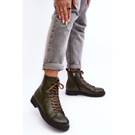 Vinceza Botines Mujer Piel Verde Ethel 5