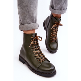 Vinceza Botines Mujer Piel Verde Ethel 6