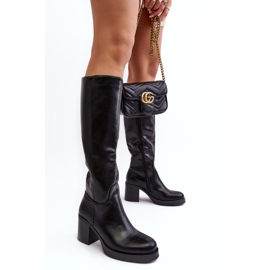 Botas de tacón alto con aislamiento para mujer negro Theisen 6
