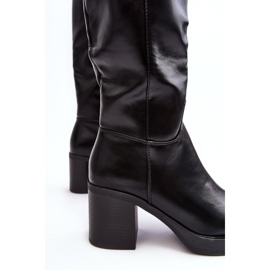 Botas de tacón alto con aislamiento para mujer negro Theisen 4