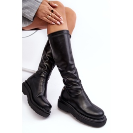 Botas Mujer Plataforma Con Cremallera GOE MM2N4068 Negro 1