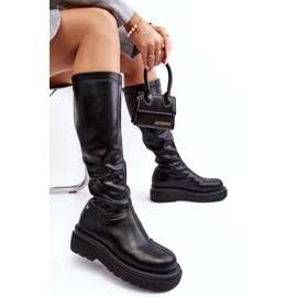 Botas Mujer Plataforma Con Cremallera GOE MM2N4068 Negro 2