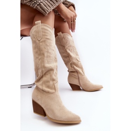Botas camperas en beige claro para mujer de Sloana 2