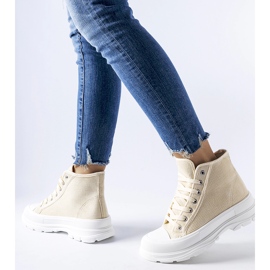 Inna Zapatillas altas beige de Villaggio 2