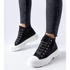 Inna Zapatillas altas Villaggio negras negro 1