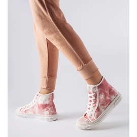 Inna Zapatillas Turistico rosa con abrasiones. rosado 2