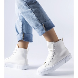 Inna Zapatillas altas Citta blancas blanco 1