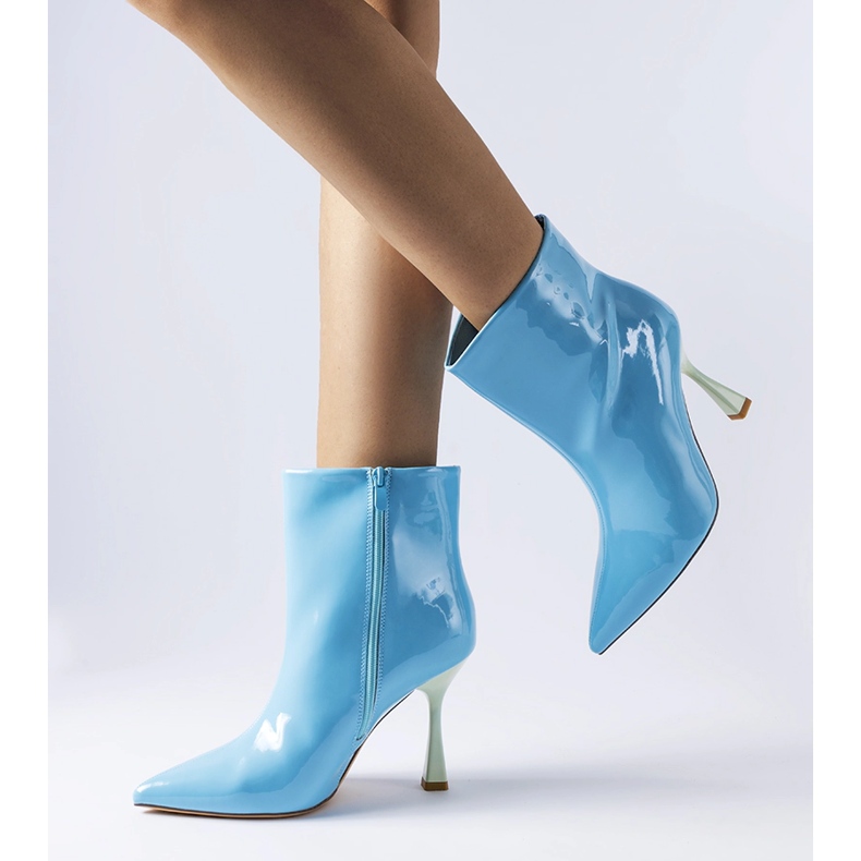 Botines de charol azules de Dionisi 1