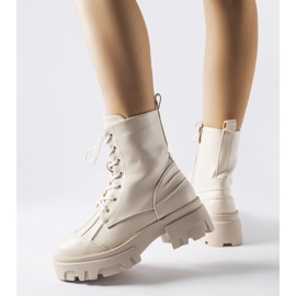 Botas de trabajo aislantes beige con suela gruesa Biagio 2