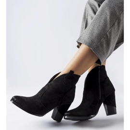 Botas cowboy Brunilde aislantes con aberturas negras negro 1