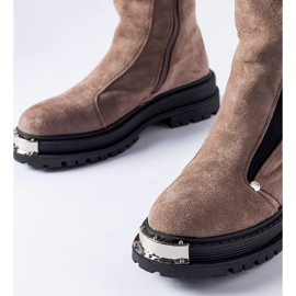 Botines marrones aislantes con puntera decorativa Bolonia marrón 1 Botines marrones aislantes con puntera decorativa Bolonia marrón 1