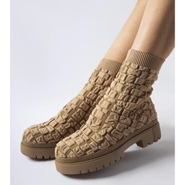 Botines marrones con parte superior tipo calcetín de Arlington marrón 1 Botines marrones con parte superior tipo calcetín de Arlington marrón 1