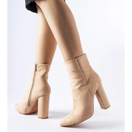 Botines beige de ante ecológico Borgetto 2