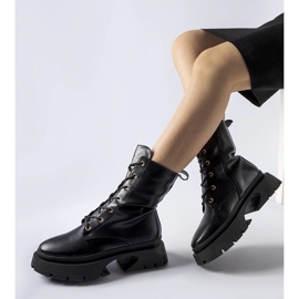 Botines con cordones y aislamiento negros de Aeroporto 1