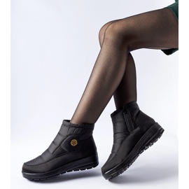 Botas de nieve negras con cuña baja Vittore negro 1