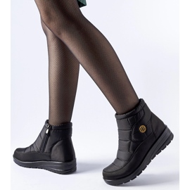 Botas de nieve negras con cuña baja Vittore negro 2