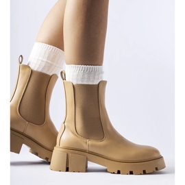 Botines sin cordones clásicos con aislamiento beige de Laives 2