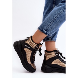 Botas de mujer aisladas con plataforma Lee Cooper LCJ-23-44-1986L Dorado 4