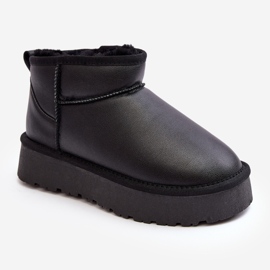 Botas de Nieve Mujer Piel Plataforma Negro Loreley 1