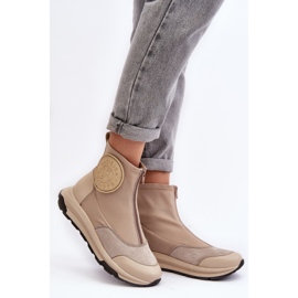 Botines Mujer Piel Con Cremallera Maciejka 06297-22 Beige 3