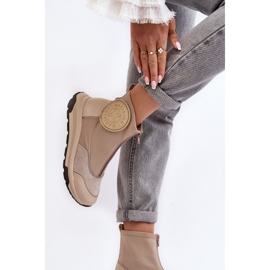 Botines Mujer Piel Con Cremallera Maciejka 06297-22 Beige 6