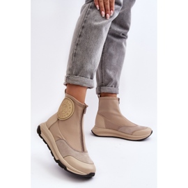 Botines Mujer Piel Con Cremallera Maciejka 06297-22 Beige 7