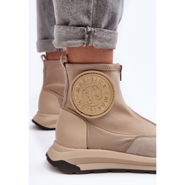 Botines Mujer Piel Con Cremallera Maciejka 06297-22 Beige 8