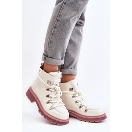 Botines Trapper Mujer Charol GOE MM2N4083 Blanco 2