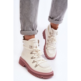 Botines Trapper Mujer Charol GOE MM2N4083 Blanco 7